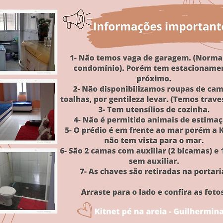 Kitnet Pe Na Areia- Guilhermina Praia Grande  Eksteriør bilde